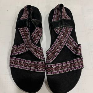 Aerosoles Wipgloss Fabric Braid Upper Sandal 7.5 New